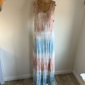 Maxi summer dress tie dye